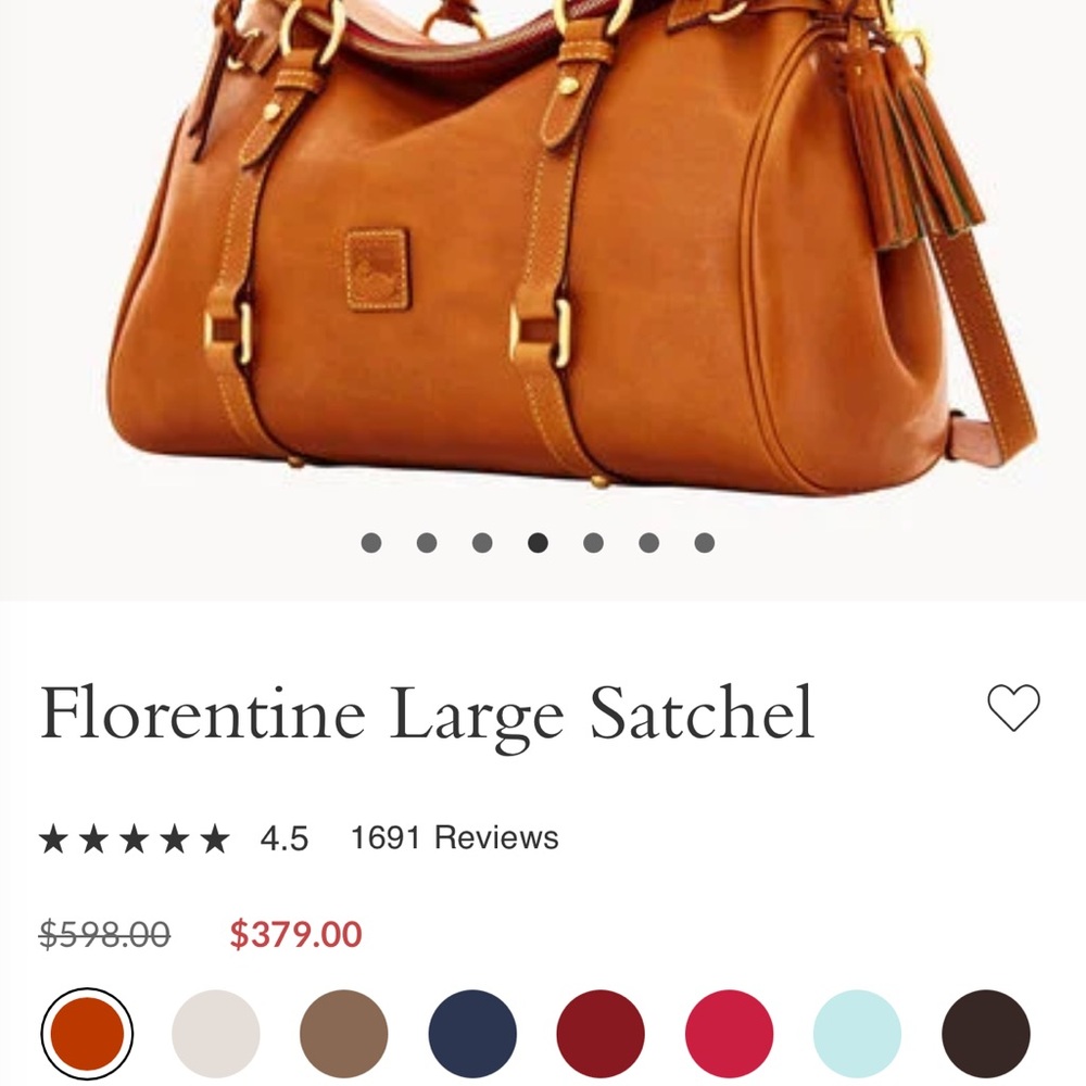 ❤️💚🤎Dooney & Bourke Florentine Leather Bag🤎💚❤️ - Picture 13 of 13